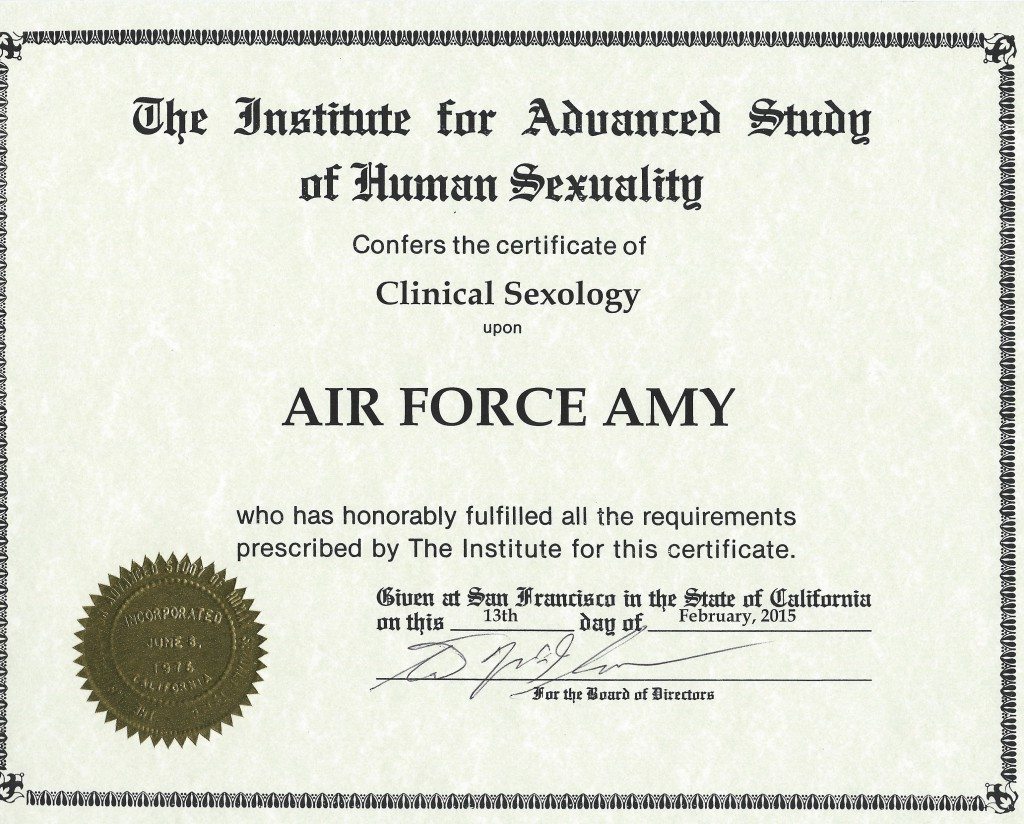 Diploma Clinical Sexology